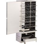 GLÜHZONE Holzkohlegrill RS 600, Räucherschrank Edelstahl XXL, vielseitiger Räucherofen in Edelstahl