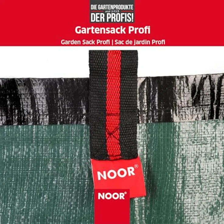 NOOR Gartensack Profi XL 270L Durchmesser 67x75 cm I Reißfester Gartenabfall-Sack extra robust I Selbststehender & strapazierfähiger Laubsack I Professionelles Gartenzubehör Einfache Handhabung – Bild 5