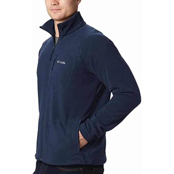 Columbia Fleecejacke Fast Trek™ II Full Zip Fleece mit Stehkragen, Herrenjacke aus weichem Fleece Material, warmhaltend, Sicherheitstaschen, Columbia-Logo, schwarz – Bild 3