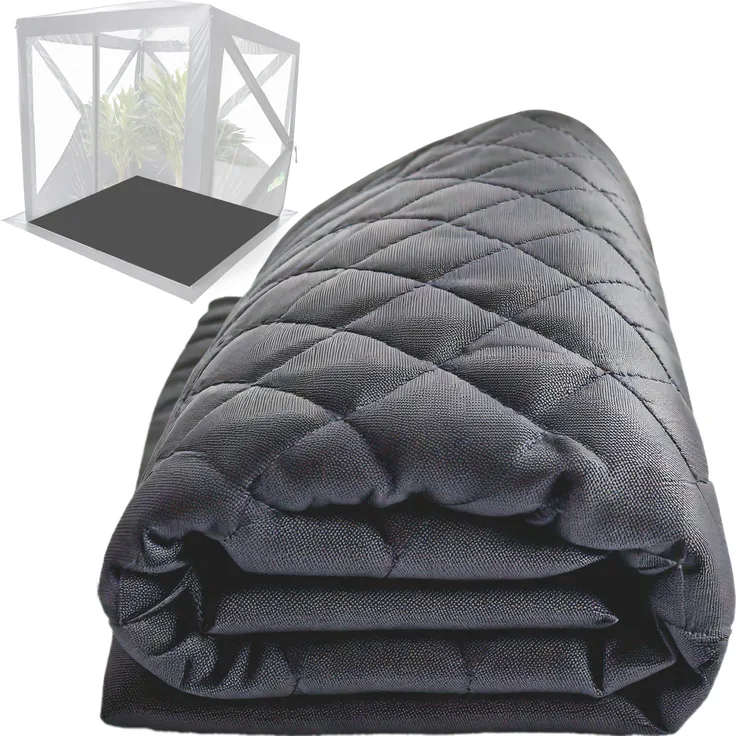 Biogreen PREMIUM Isolierboden 150 x 150 cm für Überwinterungszelt ALASKA, wasserabweisend und wärmeisolierend, Anthrazit