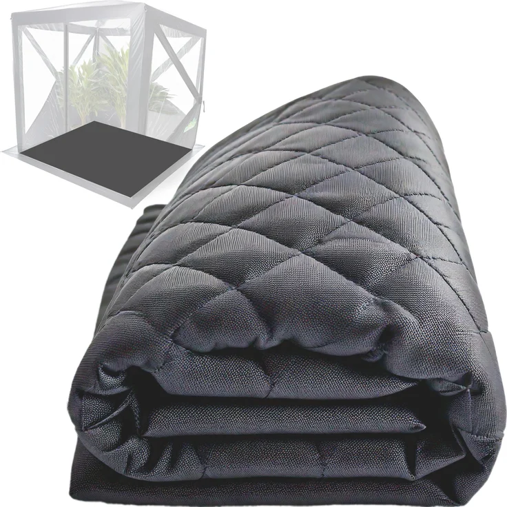 Biogreen PREMIUM Isolierboden 150 x 150 cm für Überwinterungszelt ALASKA, wasserabweisend und wärmeisolierend, Anthrazit