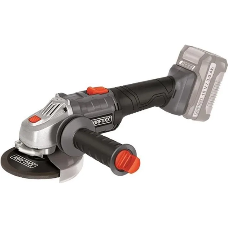 KRAFTIXX® Winkelschleifer KX-WS 18 Li-Solo, Akku-betrieben, max. 8500 U/min, 3-in-1 Funktion, kompatibel mit Einhell Power X-Change System, schlanke Bauform, ohne Akku und Ladegerät