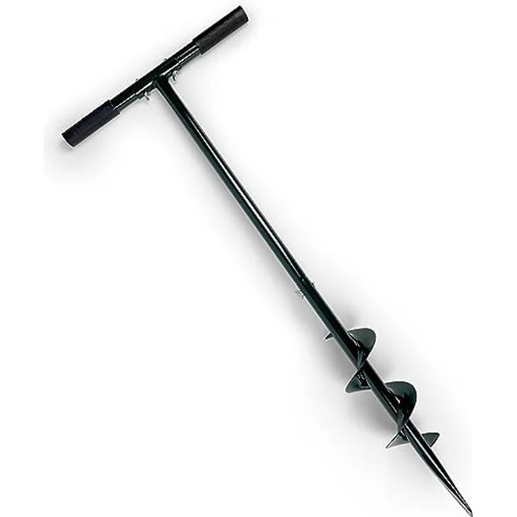 Gravidus Handerdbohrer 95 mm Durchmesser Stahl Kunststoff T-Griff 100 cm lang Erdbohrer – Bild 2