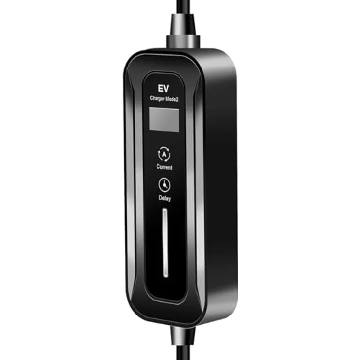 Logilink Mobile EV-Ladestation für Elektro-Autos, 1-phasig, 16 A, bis 3,6 kW, 5 m, IP67, schwarz – Bild 3