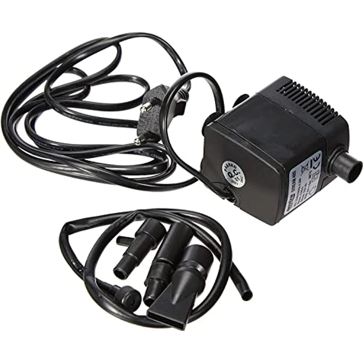 Amtra Stream 480 – Aquariumpumpe für Wasserschildkröten und Fische, elektrisch und tauchbar, max. 520 l/h, 220 V – kleine Tauchpumpe, saugt Wasser aus Aquarien und Teichen, robust und zuverlässig – Bild 4