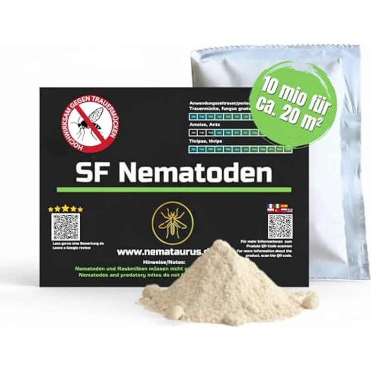Samenshop24 SF Nematoden zur Bekämpfung von Trauermücken 10 Mio biologische Schädlingsbekämpfung – Bild 2