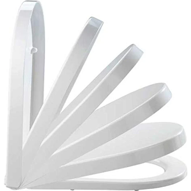 Wenko Premium WC-Sitz Palma, mit Absenkautomatik, antibakterieller Microsafe-Beschichtung, Weiß – Bild 4