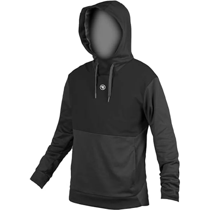 Endura Trailster Tech Kapuzenpullover, Herren Velojacke, winddicht, leicht, Schwarz, S – Bild 1