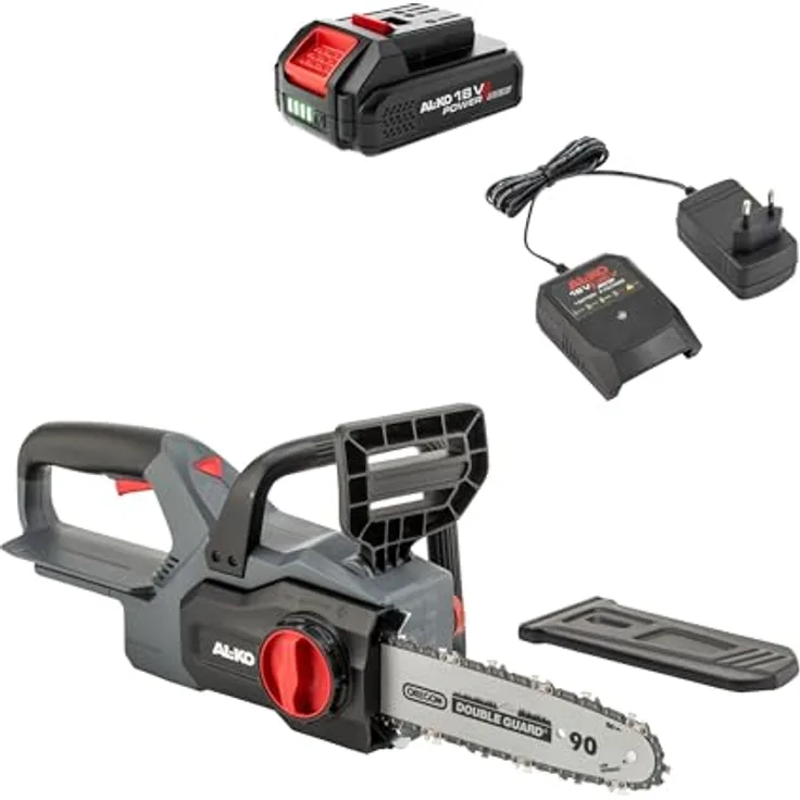 Al-Ko CSD 1825 Set, Akku-Kettensäge mit 25 cm Oregon-Schwert, inkl. 2,5 Ah Akku und Ladegerät