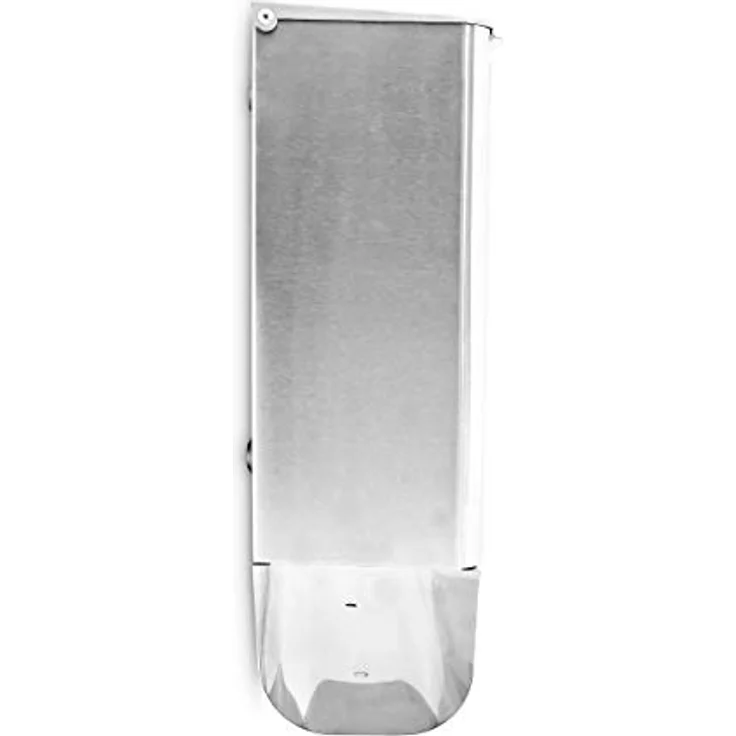 Relaxdays Briefkasten mit Zeitungsfach, Postkasten aus Edelstahl und Glas, Mit Motiv, HBT: ca. 40 x 35 x 14 cm, silber - grau – Bild 3