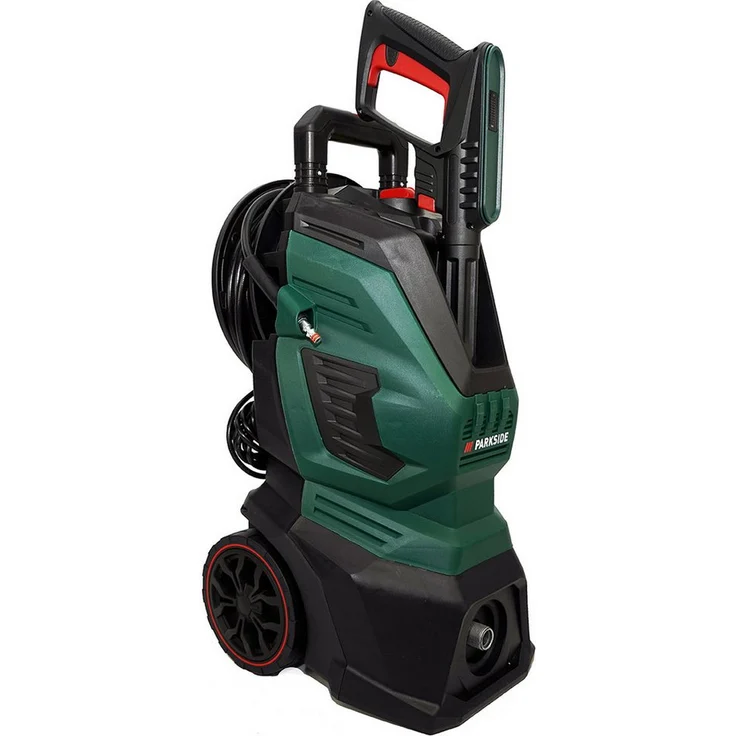 Parkside Hochdruckreiniger PHD 170, 2400 Watt, 170 bar, max. Fördermenge 500 l/h, inkl. Zubehör und Auto-Start-Stopp-System