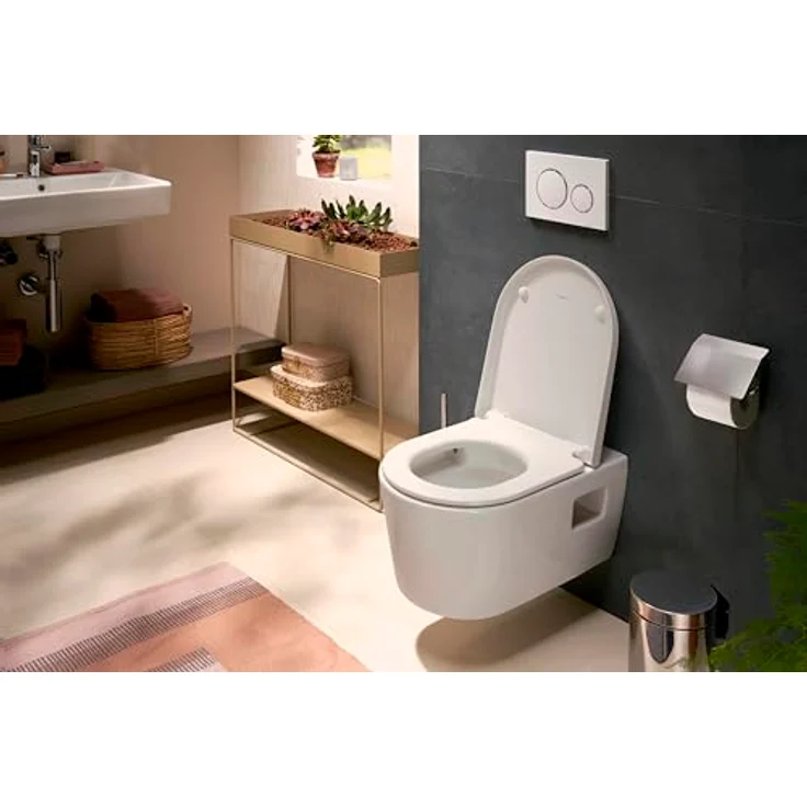 hansgrohe EluPura Original S Wand-WC, SmartClean, AquaChannel Flush, spülrandlos, 360x540mm, weiss – Bild 3