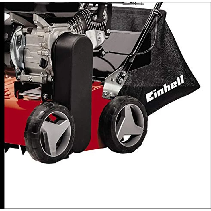 Einhell Benzin-Vertikutierer GC-SC 4240 P (bis 1.200 m², 4.2 kW, 4-Takt-Motor, kugelgelagerte Messerwalze mit 18 Stahlmessern, 8-stufige zentrale Arbeitstiefeneinstellung) – Bild 3