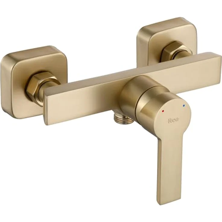 wohnwerk.idee Duscharmatur Einhebelmischer mit Handbrause, modernes Design, Wandmontage, ergonomischer Hebel – Bild 6