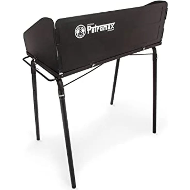 Petromax Feuertopf Tisch FE90, Stabiler Dutch Oven Tisch mit Windschutz, 90x45 cm Arbeitsfläche, ergonomische Höhe 87 cm, bis 100 kg belastbar – Bild 2