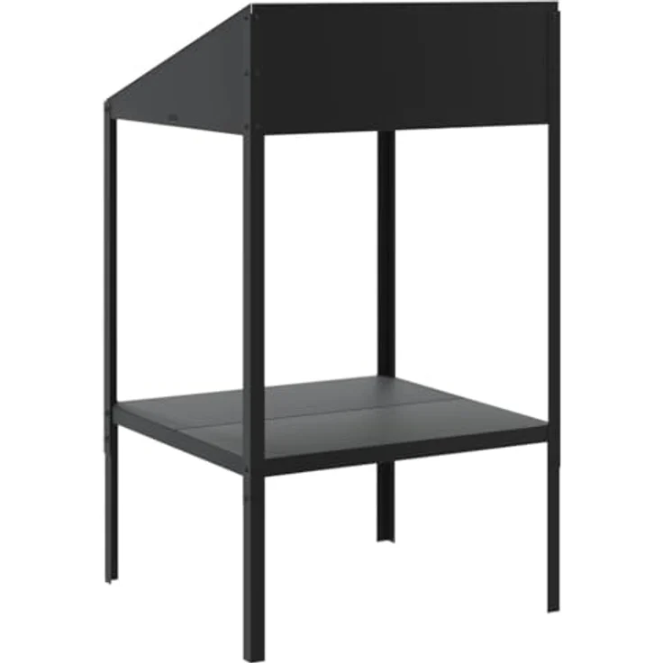 vidaXL Blumenständer Pflanzenständer Anthrazit 56,5x54,5x100 cm Verzinkter Stahl, Robuste Konstruktion, Reichlich Platz, Innen- und Außenbereich geeignet – Bild 8