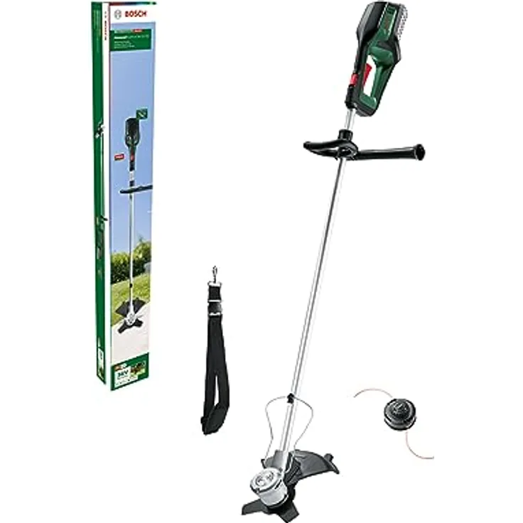 Bosch Akku-Freischneider AdvancedBrushCut 36V-23-750 (für anspruchsvolleres Freischneiden, 36-Volt-System, Schnittkreisdurchmesser: 33 cm (Faden), 23 cm (Messer), (ohne Akku)