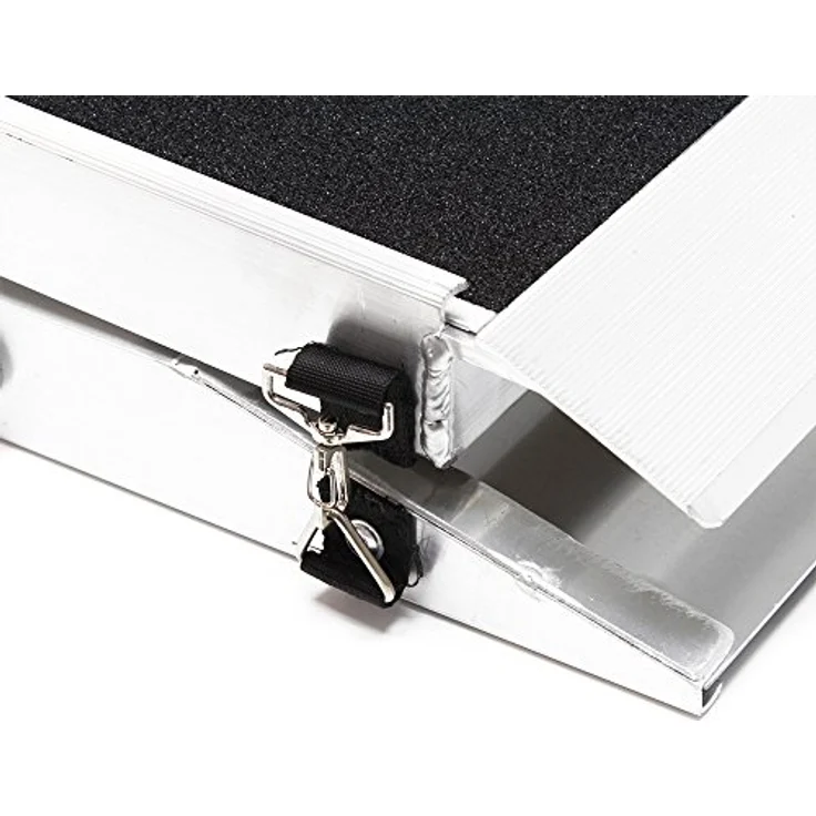 Wiltec Hunderampe faltbar, aus Aluminium, rutschsicher, Traglast bis zu 115 kg, Haustierrampe – Bild 5