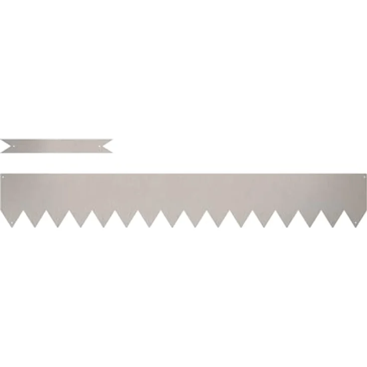 vidaXL Wetterstahl Gartenrandset, 10 rustikale Metallränder 100 x 0.5 x 15 cm, langlebige und wetterfeste Gartenbegrenzung in Braun – Bild 3
