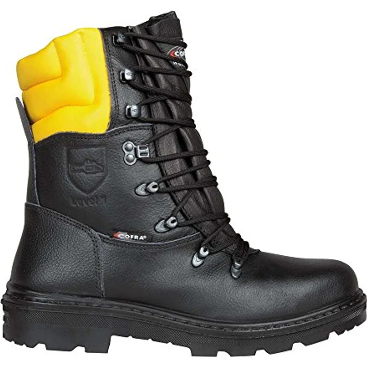 COFRA Schnittschutzstiefel Woodsman, Forst- und Schnittschutzstiefel, wasserabweisend, schwarz, Größe 45 – Bild 2