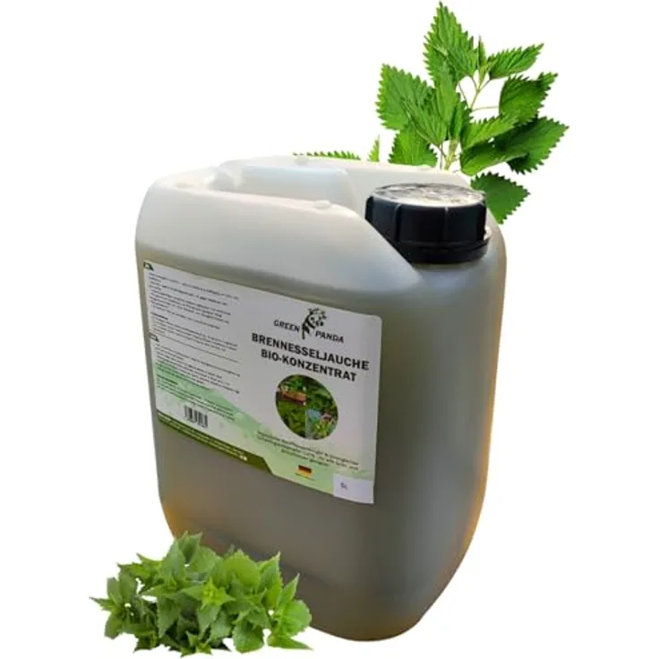 GreenPanda Brennesselsud-Konzentrat 5L - Premium Bio-Dünger flüssig aus Brennnessel, handgemacht in Deutschland
