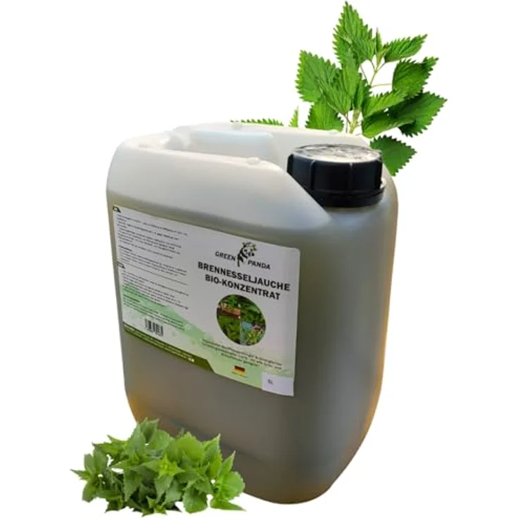 GreenPanda Brennesselsud-Konzentrat 5L - Premium Bio-Dünger flüssig aus Brennnessel, handgemacht in Deutschland – Bild 1