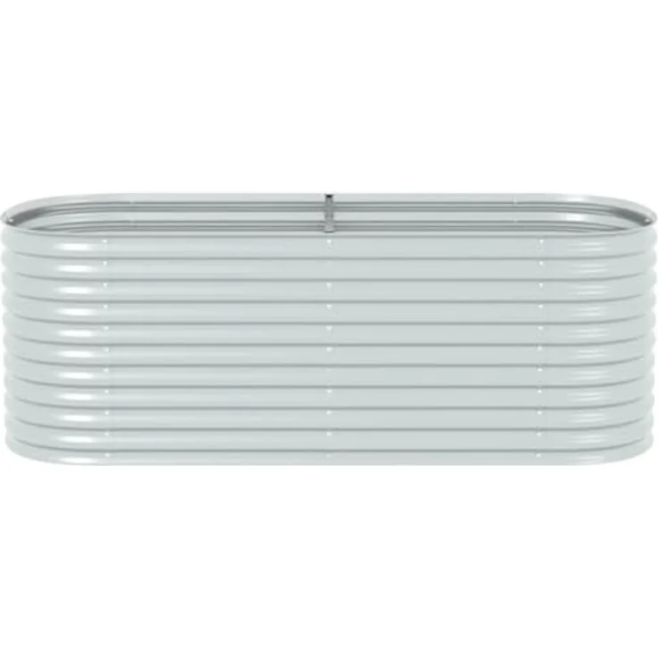 vidaXL Garten-Hochbeet 240 x 80 x 81 cm Verzinkter Stahl Silbern – Bild 5