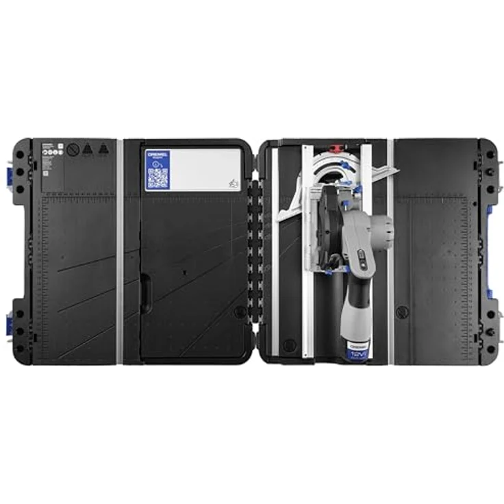 DREMEL Mobile Sägestation CS12V, Gehrungssäge mit 12V Akku, integrierter Laserführung und Sägetisch-Koffer – Bild 11