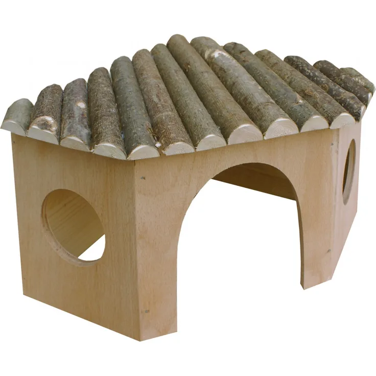 Ollesch Eckhaus Meerschweinchen Holz WB 101B 35x29x17 cm
