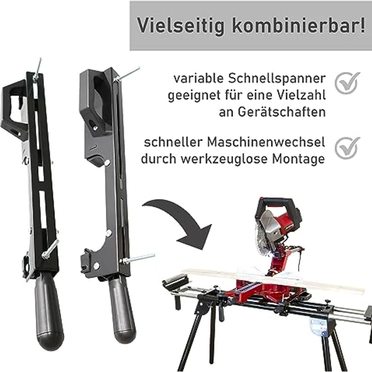 Maschinenuntergestell, ausziehbar, höhenverstellbar, Werkbank – Bild 6