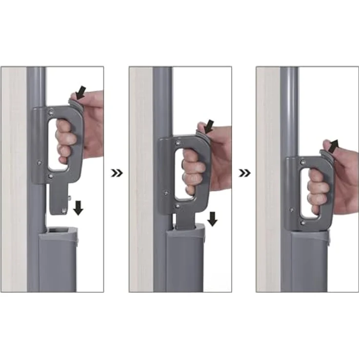 SONGMICS Markise Doppelseitenmarkise ausziehbare Seitenmarkise Sichtschutz, 6m Breite, Aluminium Polyester, 280g/m², wasserfeste PU-Beschichtung, 160x600/180x600/200x600 cm, Weiß – Bild 6