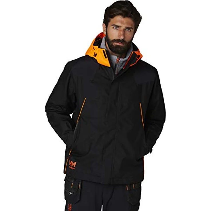 Helly Hansen Chelsea Evolution Winterjacke, Arbeitsjacke mit PrimaLoft® BLACK Eco und wasserdichter HELLY TECH® PROFESSIONAL Technologie, schwarz, XL – Bild 3