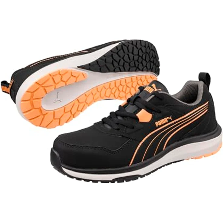 Puma Safety STEPPER Low 342940, Sicherheitshalbschuh S3S ESD HRO SR, schwarz/pfirsich, Gr. 41 – Bild 2