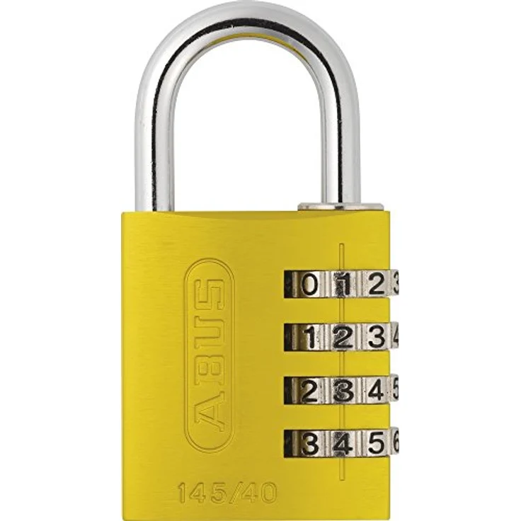 ABUS Aluminium-Zahlenschloss 145-40, gelb, 48809 – Bild 4