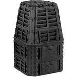 hillvert HT-COMP-1000 Gartenkomposter 1000 l Tröpfchenbewässerung Bewässerung Lüftung Schnellkomposter Komposter Kunststoff Kompostbehälter Polypropylen Kompost Behälter Garten - Preisvergleich