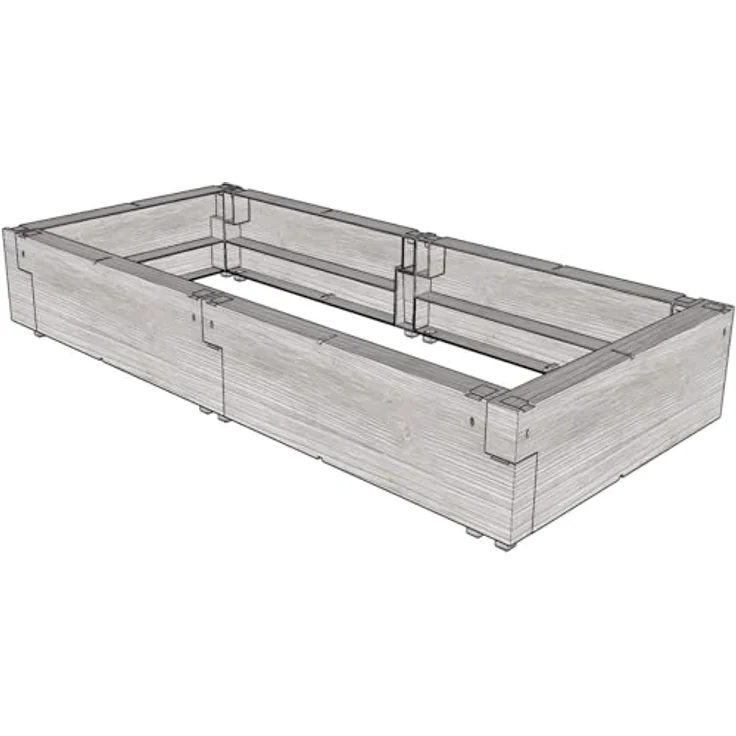 Juwel Beet 20476 Hochbeet Timber Aufbauset, Erweiterung Kräuterbeet 130x60x20 cm - Juwel – Bild 2