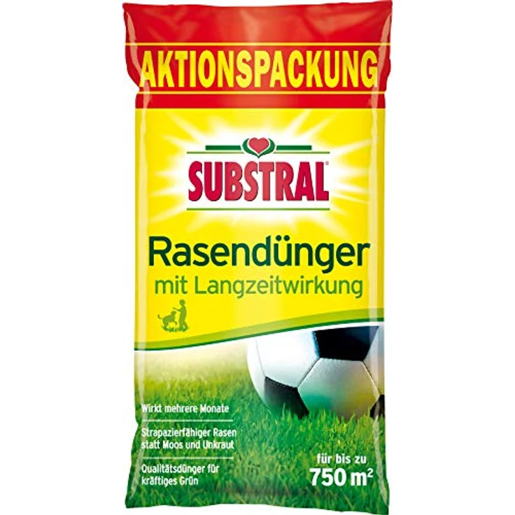 SUBSTRAL Rasendünger mit Langzeitwirkung f. 750 m² 15 kg – Bild 2