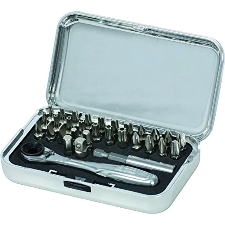 KSTOOLS KS-Tools 918.4600 Bitsatz, 31-teilig mit Bitknarre und TX-, PH-, PZ-, Schlitz- sowie Innensechskant-Bits – Bild 3