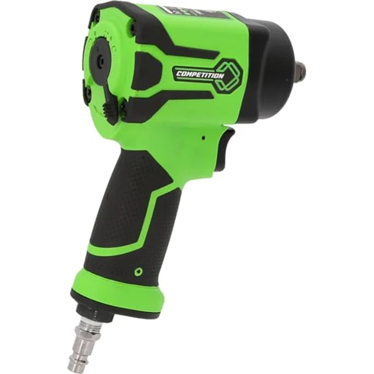 KS Tools 512.0030 COMPETITION 1/2" Mini-Hochleistungs-Druckluft-Schlagschrauber, 1.390 Nm, mit Soft-Grip-Handgriff und 3-fach Drehmomentvorwahl – Bild 3