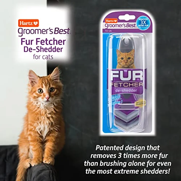 Hartz Groomer's Best Fur Fetcher Katzenbürste, Schwarz – Bild 3
