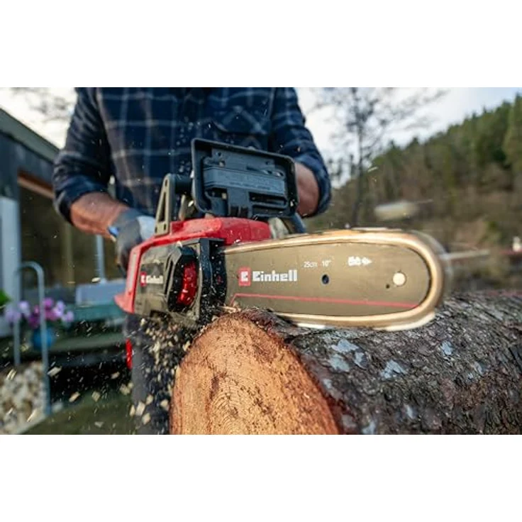 Einhell GE-LC 18/25 Li BL Solo, Akku Kettensäge mit 25 cm Schwertlänge und bürstenlosem Motor – Bild 4
