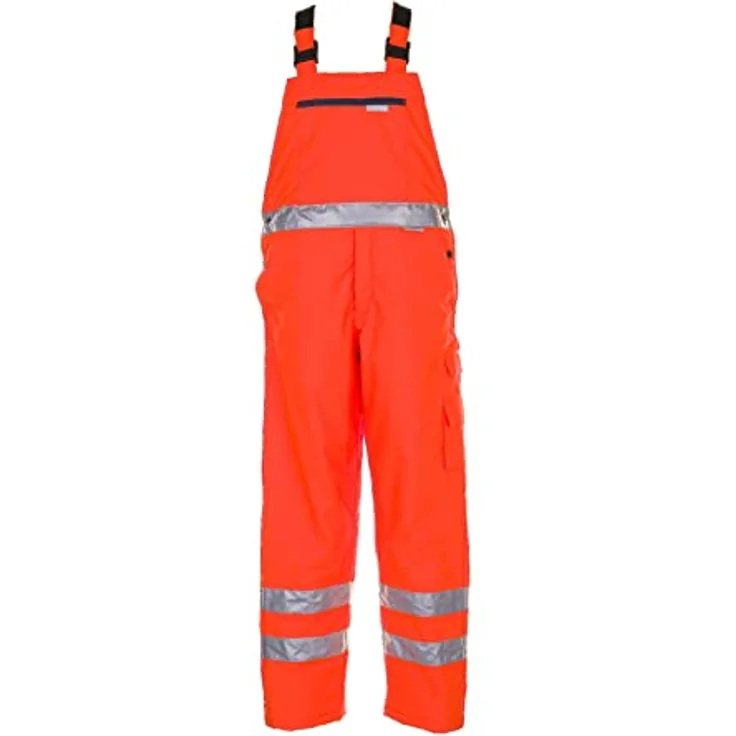 Warnschutz Winterlatzhose uni orange Größe S