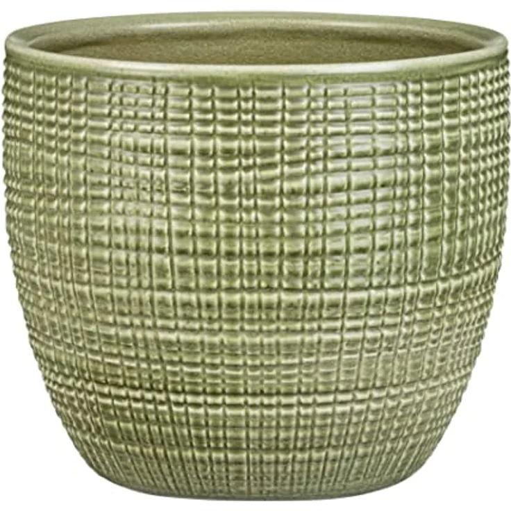 Scheurich Corteza, Blumentopf aus Keramik, Farbe: Menta, 25,5 cm Durchmesser, 22,1 cm hoch, 8 l Vol. – Bild 1