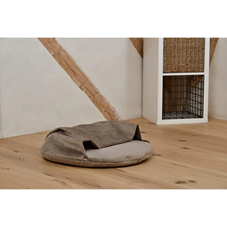 Rohrschneider Hundekissen mit Kuschelhöhle Samt Valley, inkl. Gassibeutel - Wendekissen mit integrierter Höhle, S-M-L, Samtstoff in verschiedenen Größen – Bild 5