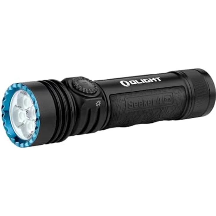 OLIGHT Seeker 4 Pro LED-Taschenlampe, 4600 lm, 260 m Reichweite und 16895 CD, schwarz