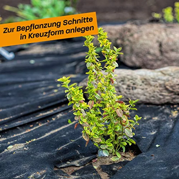 ILP GmbH Hinrichs 50m Gartenvlies Unkrautvlies Wasserdurchlässig 50m – Bild 3