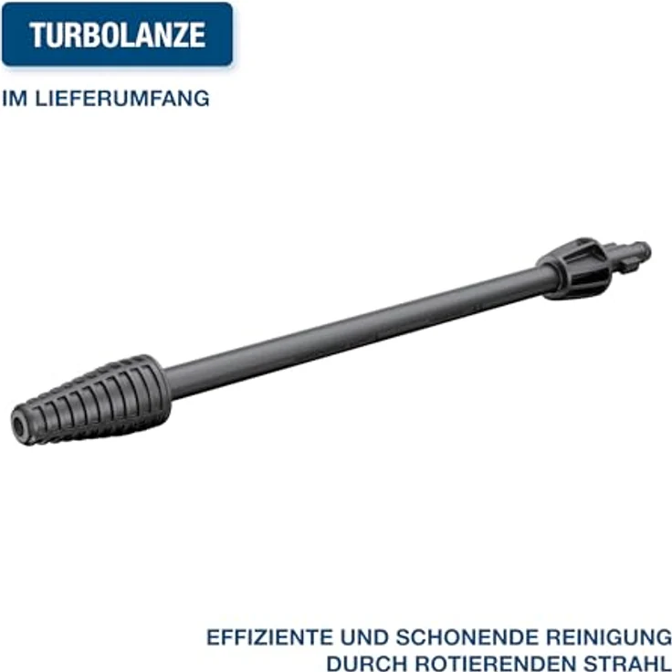 HYUNDAI Elektro-Hochdruckreiniger HPW1800CE, 1800W, 140bar, 420 l/h, mit Schlauchtrommel, blau – Bild 6