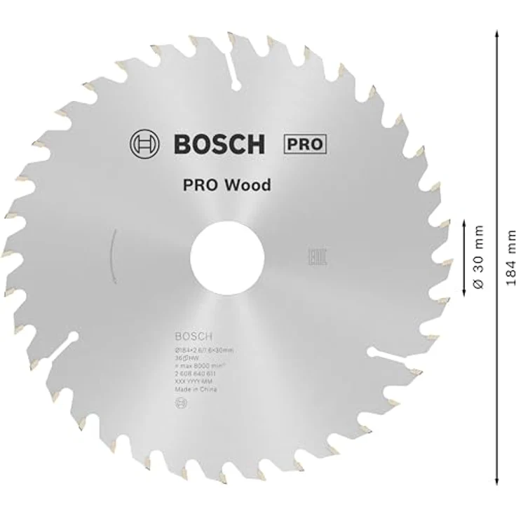 Bosch Professional Kreissägeblatt Optiline Wood (für Holz, 184 x 30 x 2,6 mm, 36 Zähne, Zubehör Kreissäge) – Bild 3