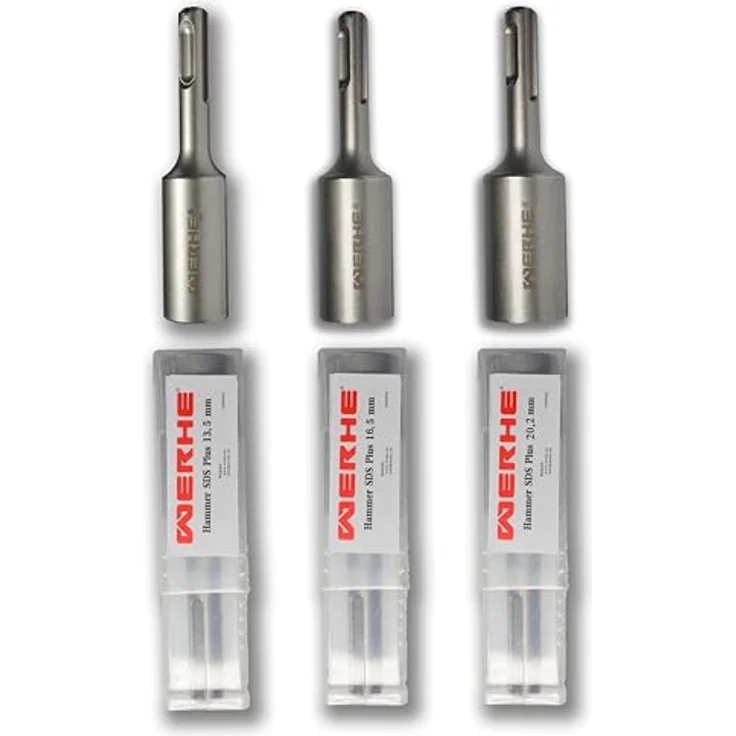 WERHE SDS Plus Erdnageleintreiber, 13,5 mm Innendurchmesser aus Chrom-Vanadium-Stahl, kompatibel mit SDS-Plus-Bohrmaschinen, präzises Eintreiben für Tiefenerder – Bild 4