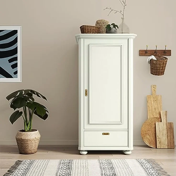 MissPompadour Holzfarbe Weiß mit Schmelz, 1L Seidenmatte witterungsbeständige Möbelfarbe für Innen & Außen, hohe Deckkraft, schnelltrocknend, UV-beständig – Bild 6
